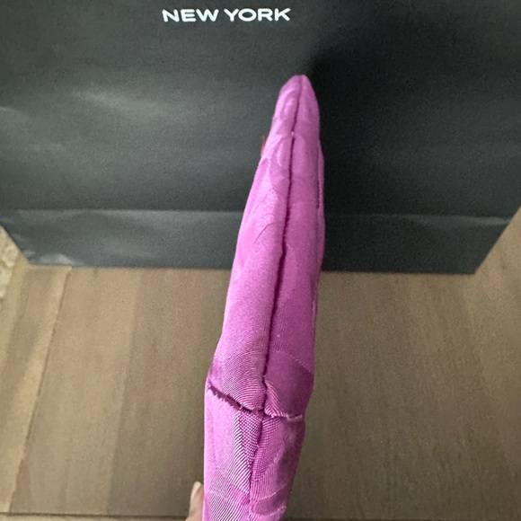 Coach Signature Nylon Crossbody Handbag Purple Like New - Picture 3 of 8